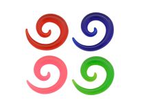 Expansor en espiral acrílico de colores |  ITC