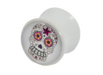 Tapón acrílico con forma de calavera mexicana |  ITC