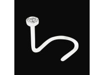 BioFlex 1 mm Blanco Crystal Stud Nose |  ITC