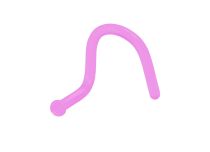 BioFlex Invisible Nose Stud Pink |  ITC