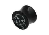 Tapón acrílico en forma de calavera y tibias cruzadas |  ITC