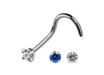 Stud Nose Titanio 0,8 mm Cristal Griffé Coloré 1,5 mm |  ITC