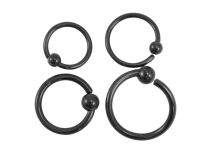Anillo de acero Black Twist |  ITC