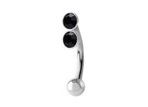 Banana Acero Doble Cristal Negro 3 mm |  ITC