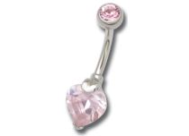 Banana Steel Cristal Set Corazón rayado 8 mm |  ITC