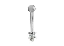 Banana Acero Cristal Bola Motivo Estrella 3 mm |  ITC