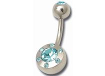 Banana Acero Multi Cristal Turquesa Bola 5 / 8 mm |  ITC