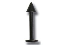 Labret Acero Punta Negra 3 mm |  ITC