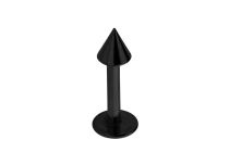 Labret Acero Punta Negra 3 mm |  ITC