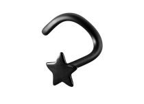 Stud Steel Nose Black Star pattern |  ITC