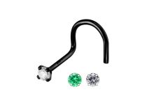 Nariz de acero negro de 0,8 mm con cristal grabado |  ITC