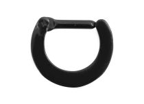 Anneau Septum Acier Noir Charnière |  ITC