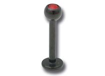 Labret Acier Noir Cristal Coloré |  ITC