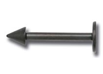 Labret Titane Noir à Pointe |  ITC
