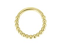 Anillo bisagra multibola pvd oro titanio