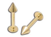 Labret Acero Oro Punta Fina 3 mm | Itc