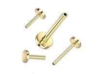 Labret Sin Rosca Titanio PVD ORO