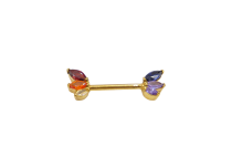 Joyería teton PVD ORO marquesa de strass multicolor