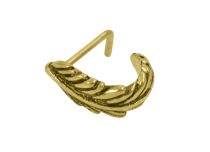 Clavija de acero dorado Ángulo recto Patrón de pluma |  ITC