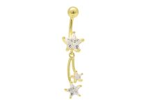 Banana Acero Oro Cristal Blanco Estrellas |  ITC