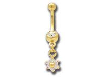 Banana Acero Fino Oro Fancy Star motivo Cristal Blanco Set | Itc