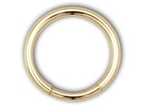 Anillo de acero dorado Cierre redondo |  ITC