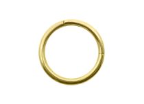 Anillo de acero dorado Cierre redondo |  ITC