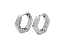 Par de pendientes hexagonales