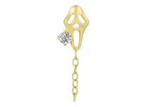 accesorio interno titanio pvd oro 0.9 x 1.8mm scream strass blanco