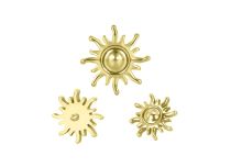 Accesorio interior Titanio pvd oro motivo sol