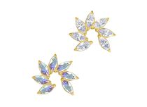 Accesorio interior Titanio pvd oro 0,9 mm diseño pétalo de lazo