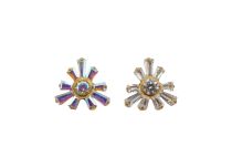 Accesorio interno de titanio ASTM F136 pvd oro 0,9 mm motivo floral | ITC