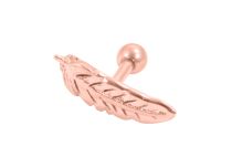 Barbell Steel Gold Pink Feather pattern |  ITC