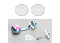 Discos de silicona estériles, paquete de 2