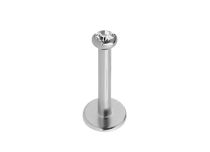 Caja de 10 unidades de Labret de Titanio Estéril Interno Cristal Blanco |  ITC