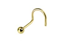 Perno nasal estéril de titanio PVD oro |  ITC