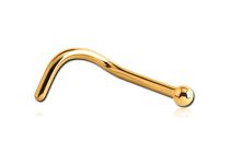 Perno nasal estéril de titanio PVD oro |  ITC