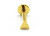 Labret Titanio PVD Oro Patrón Triángulo Estéril Interno |  ITC