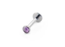 Labret Titanio Estéril Interno 1,2 x 8 mm Cabujón 2 / 3 mm Piedra Natural Colo