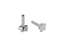 Labret interno estéril de titanio 1.2x8