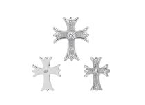 Accesorio interior de titanio con motivo de pedrería celta blanca
