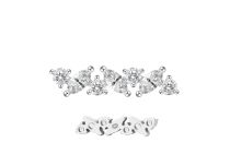 Accesorio interno Titanio 0,9 multistrass blanco dibujo triangular