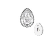 Accesorio interior Titanio 0,9 blanco strass motivo gota