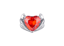 Accessoire interne titane ASTM F136 cœur rubis passion 0.9 mm