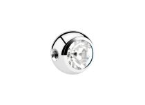 Bola Acero tornillo lateral Cristal Facet Blanco |  ITC