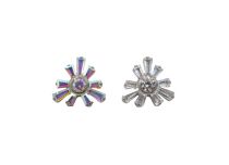 Accesorio interno de titanio ASTM F136 0,9 mm patrón floral radiante | ITC