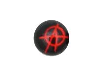 Bola de acero enroscable con motivo Anarchy |  ITC