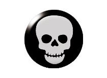 Bola de acero Push Clip motivo calavera | Itc