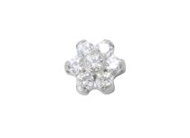 Disco Titanio Tornillo Interno Diseño Flor Strass Color |  ITC