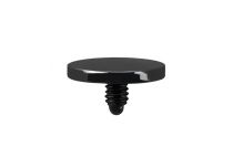 Tornillo interior de disco de titanio negro para joyería 1,6 mm |  ITC